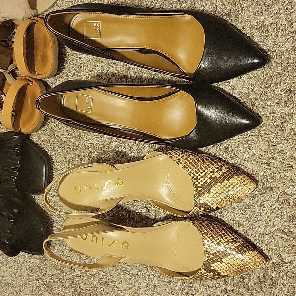 2 pair set of stylish office heels